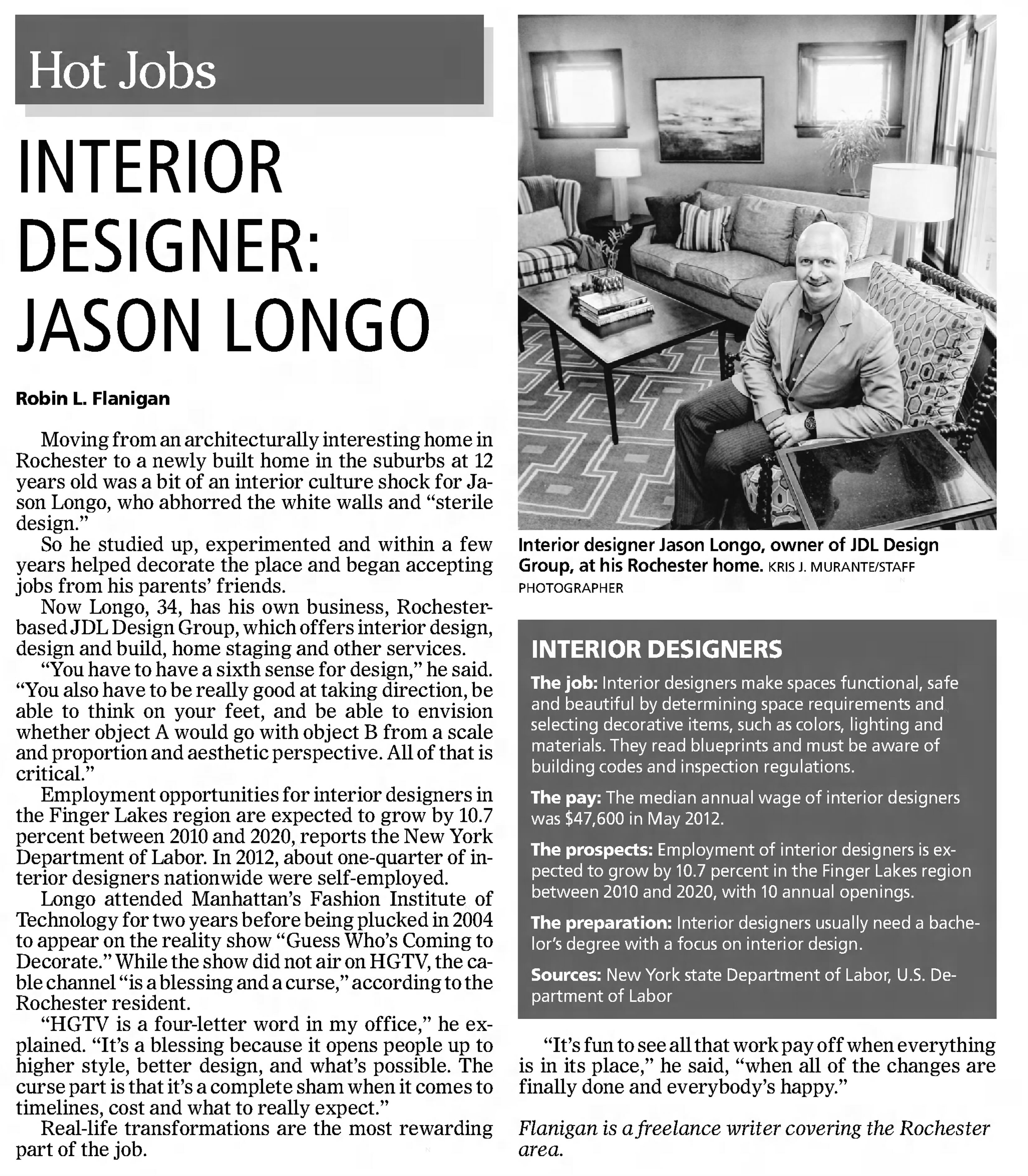 Interior Designer: Jason Longo